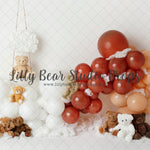 Teddies Swings and Friends - Lilly Bear Studio Props, balloon garland, boho, boho garland, boho teddies, boho teddy, cloud swing, clouds, swing, teddies, teddy bear picnic, teddy bears