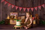 Teddy Bear's Picnic - Lilly Bear Studio Props, boho teddy, Fabric, FABRICS, teddy, teddy bear, teddy bear love, teddy bear picnic, teddy bears, teddys