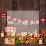 Teddy Bear's Picnic - Lilly Bear Studio Props, boho teddy, Fabric, FABRICS, teddy, teddy bear, teddy bear love, teddy bear picnic, teddy bears, teddys
