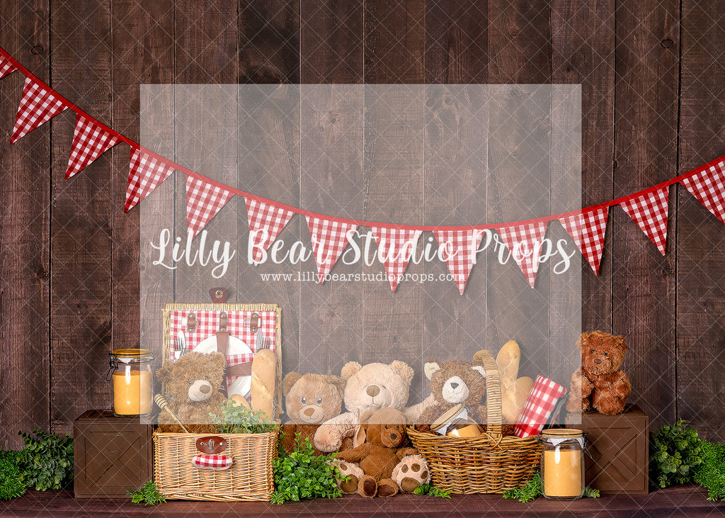 Teddy Bear's Picnic - Lilly Bear Studio Props, boho teddy, Fabric, FABRICS, teddy, teddy bear, teddy bear love, teddy bear picnic, teddy bears, teddys