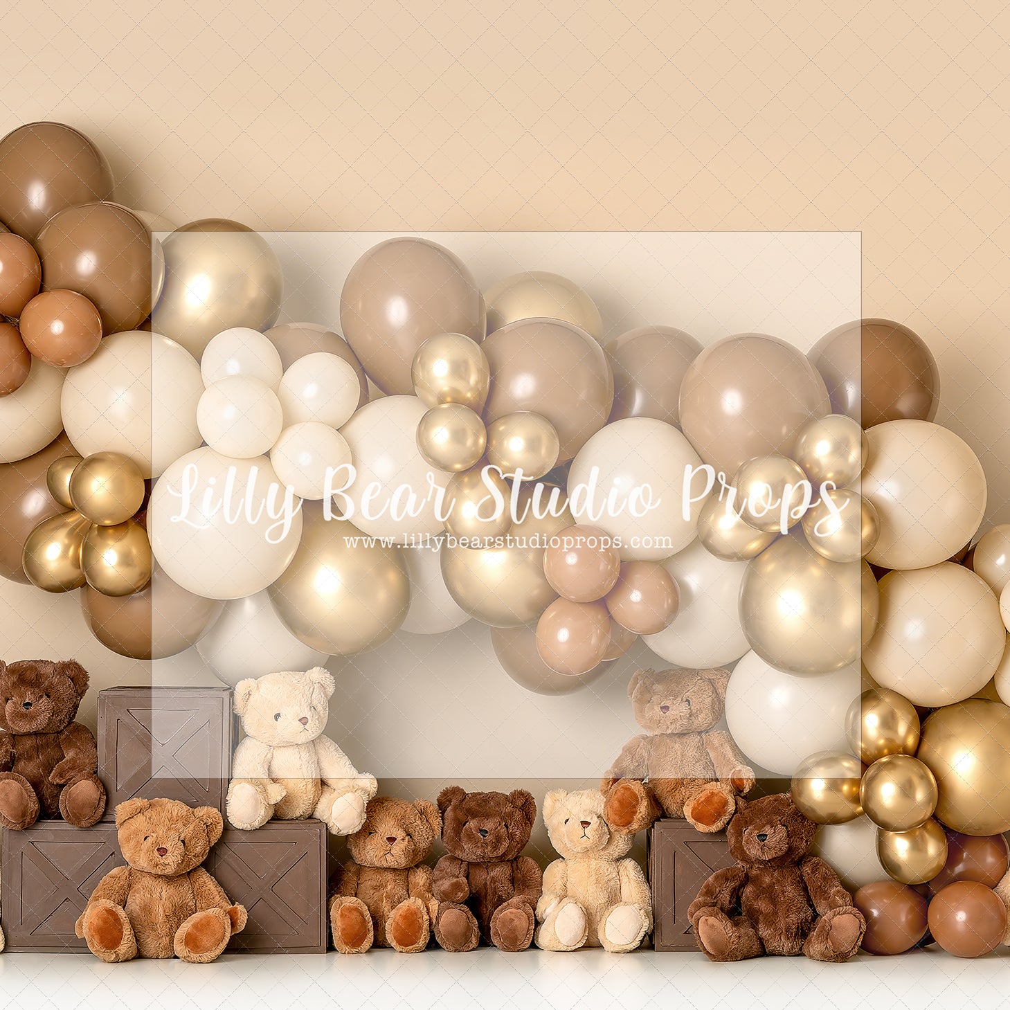 Teddy Bears & Balloons - Lilly Bear Studio Props, balloon, balloon garland, boho teddy, Fabric, FABRICS, teddy, teddy balloons, teddy bear, teddy bear balloons, teddy bear love, teddy bear picnic, teddy bears, teddys