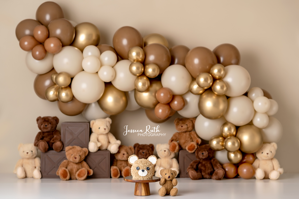 Teddy Bears & Balloons - Lilly Bear Studio Props, balloon, balloon garland, boho teddy, Fabric, FABRICS, teddy, teddy balloons, teddy bear, teddy bear balloons, teddy bear love, teddy bear picnic, teddy bears, teddys