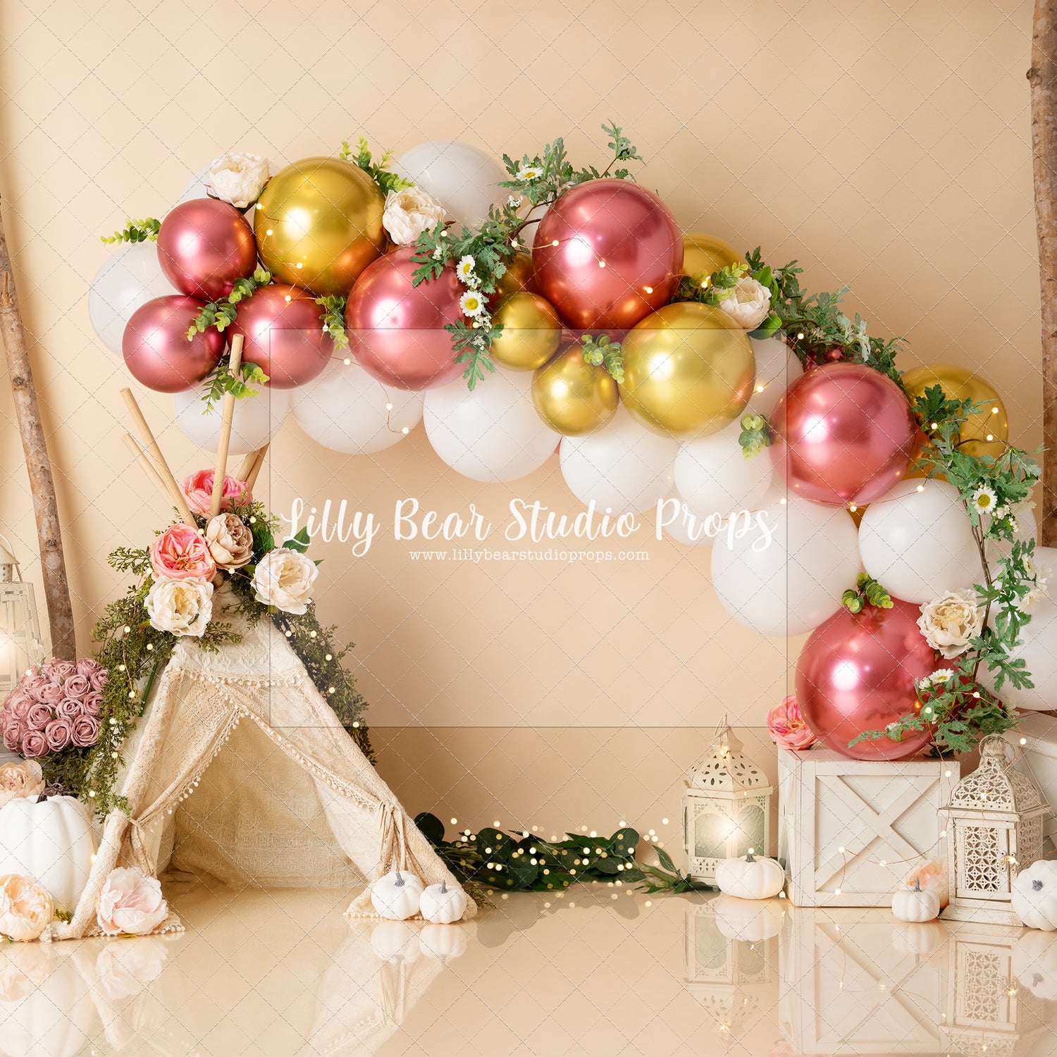 Teepee Pink and Gold