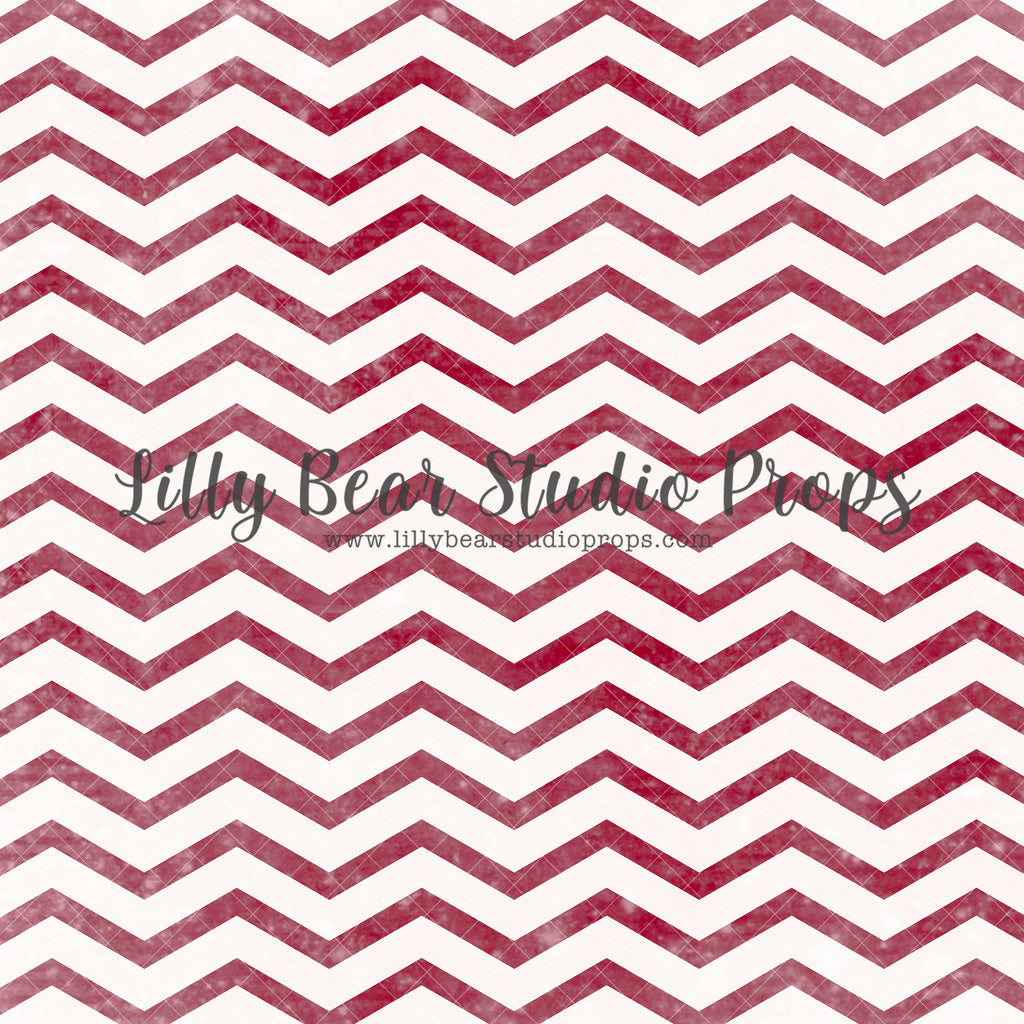 Textured Red Candy Cane Chevron - Lilly Bear Studio Props, chevron, FABRICS, green chevron, red chevron, zig zag