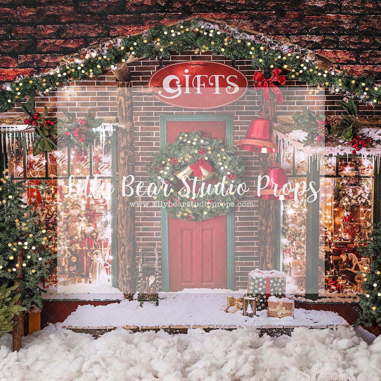 The Gift Exchange - Lilly Bear Studio Props, christmas, Cozy, Decorated, Festive, Giving, Holiday, Holy, Hopeful, Joyful, Merry, Peaceful, Peacful, Red & Green, Seasonal, Winter, Xmas, Yuletide
