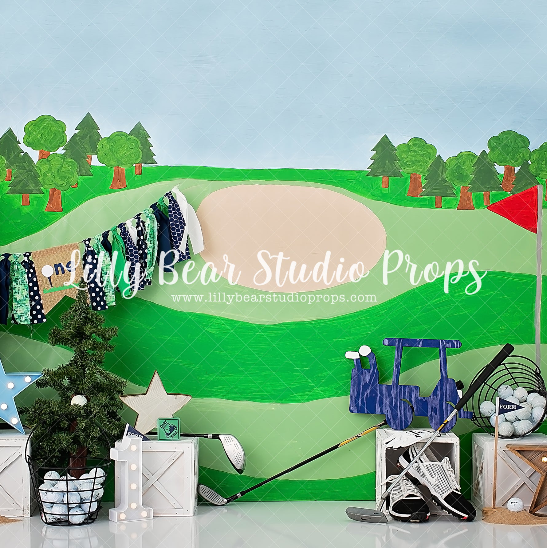 The Golf Club - Lilly Bear Studio Props, country club, course, golf, golf balls, golf cart, golf club, golf country club, golf course, golf shoes, golf star, hole in one, put, stars