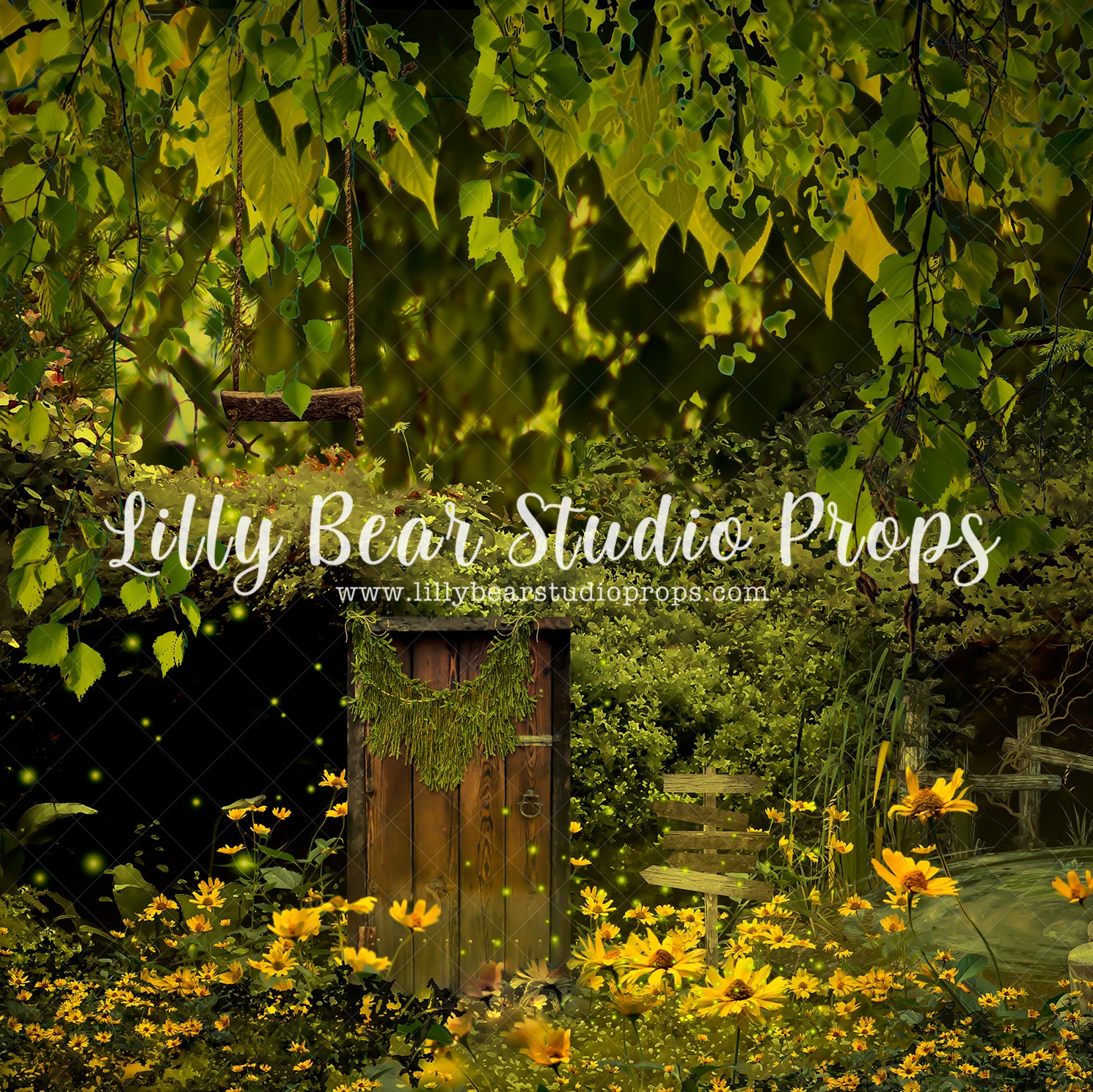 The Hollow Daisies - Lilly Bear Studio Props, bird, daffodils, daisy, dried floral, FABRICS, fairies, fairy garden, fence, forest, forest entry, garden, garden entry, grass, grass garden, honey flower, ladder, rock garden, rustic door, rustic fence, spring, spring floral, spring garden, springtime, yellow daisies