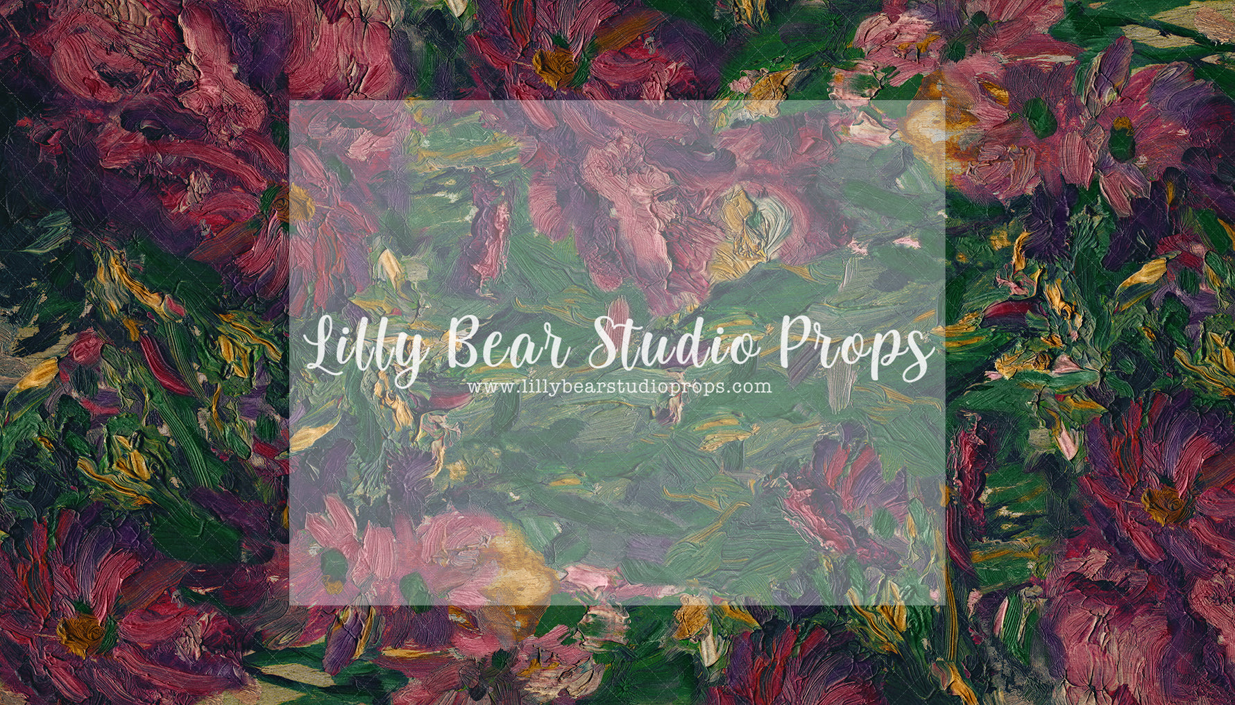 Thick Paint Floral - Lilly Bear Studio Props, fine art, floral, hand painted