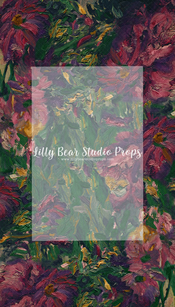 Thick Paint Floral - Lilly Bear Studio Props, fine art, floral, hand painted