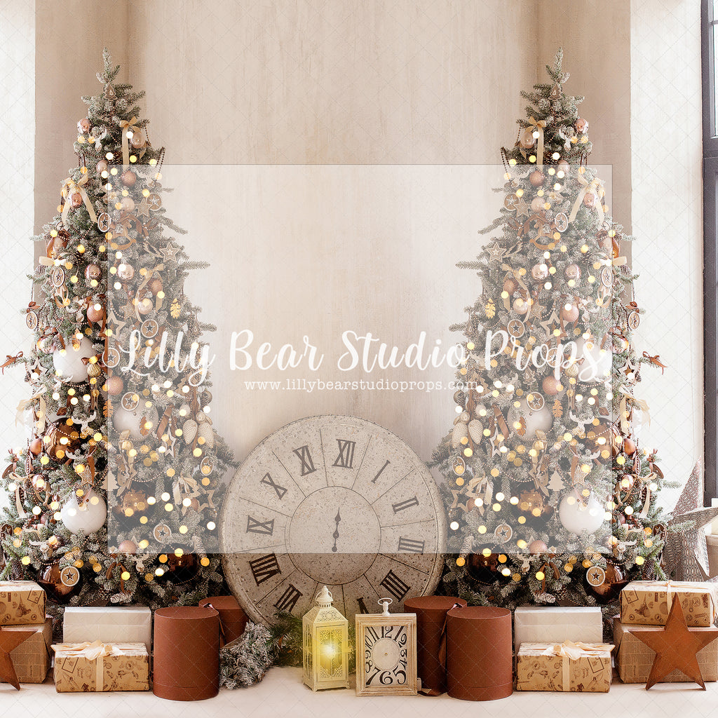 Tick Tock Christmas - Lilly Bear Studio Props, christmas, Cozy, Decorated, Festive, Giving, Holiday, Holy, Hopeful, Joyful, Merry, Peaceful, Peacful, Red & Green, Seasonal, Winter, Xmas, Yuletide