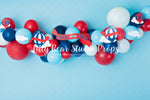 Time Flies Garland - Lilly Bear Studio Props, airplane, airplane balloons, airplane garland, airplane one, airplanes, all stars, balloon, balloon arch, balloon garland, blue balloons, clouds, clouds and stars, navy balloons, ONE, puffy clouds, red balloons, red star, red stars, travel, traveller, white balloons