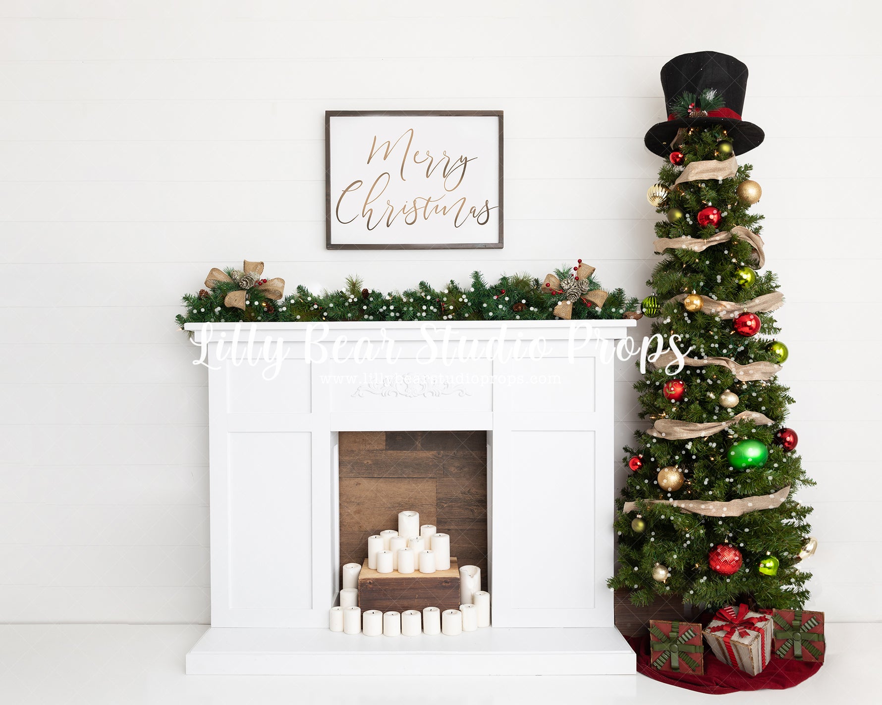Top Hat Christmas by Meagan Paige Photography sold by Lilly Bear Studio Props, christmas - holiday
