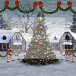 Town Square Christmas by Santana Nicole Photography - Lilly Bear Studio Props, camper, christmas eve, christmas forest, christmas lodge, christmas mini, christmas pine tree, christmas pine trees, christmas square, christmas town, christmas tree farm, christmas village, christmas village pine trees, FABRICS, little camper, merry christmas, snow forest, snow pine tree forest, snow pines, tree farm, VW camper, winter camper