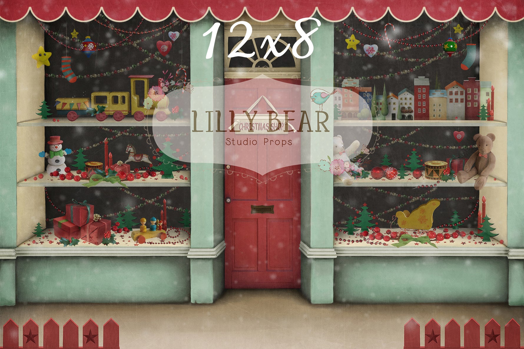 Toy Shop by Lilly Bear Studio Props sold by Lilly Bear Studio Props, christmas - FABRICS - santa - shop - snow - store