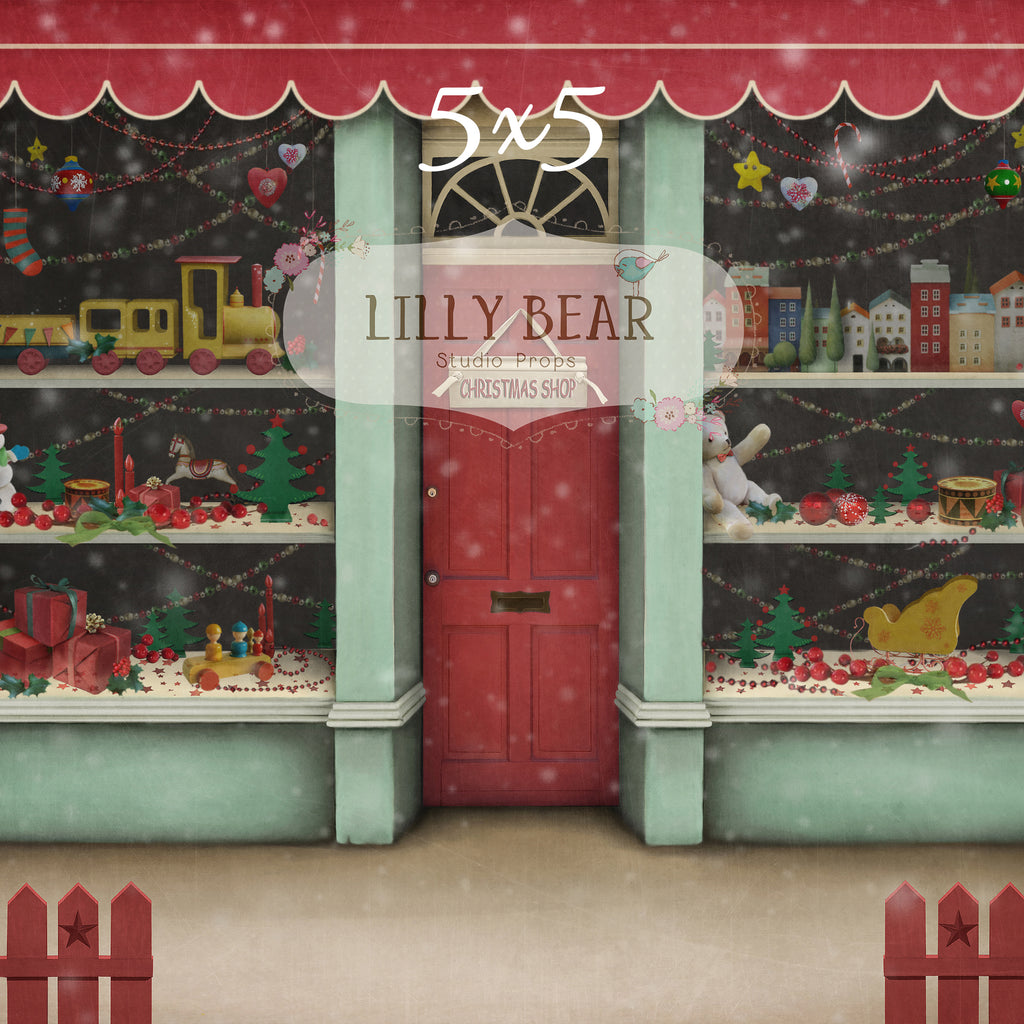 Toy Shop by Lilly Bear Studio Props sold by Lilly Bear Studio Props, christmas - FABRICS - santa - shop - snow - store
