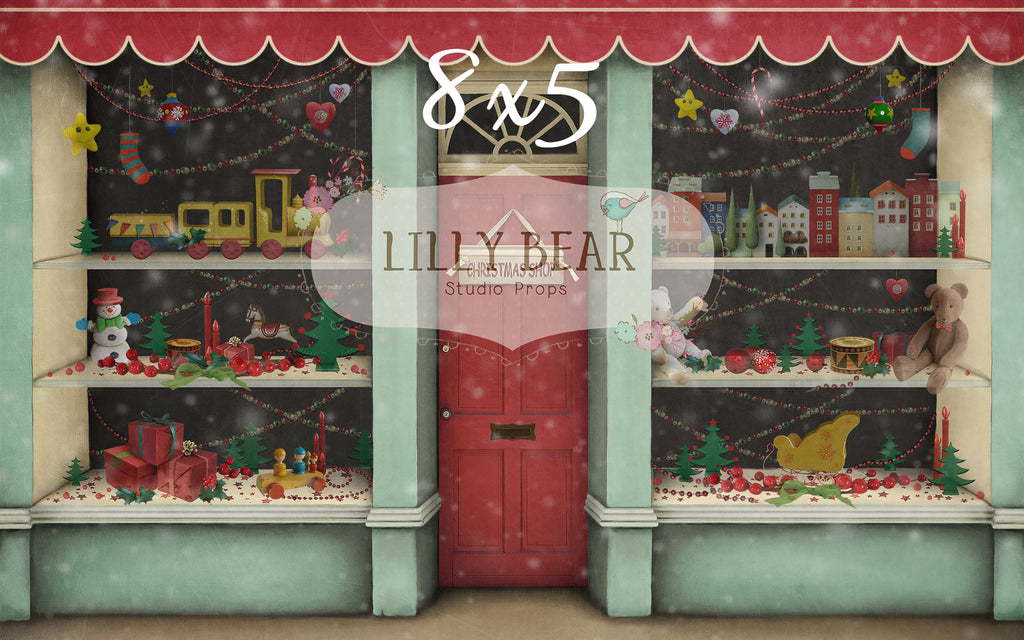 Toy Shop by Lilly Bear Studio Props sold by Lilly Bear Studio Props, christmas - FABRICS - santa - shop - snow - store