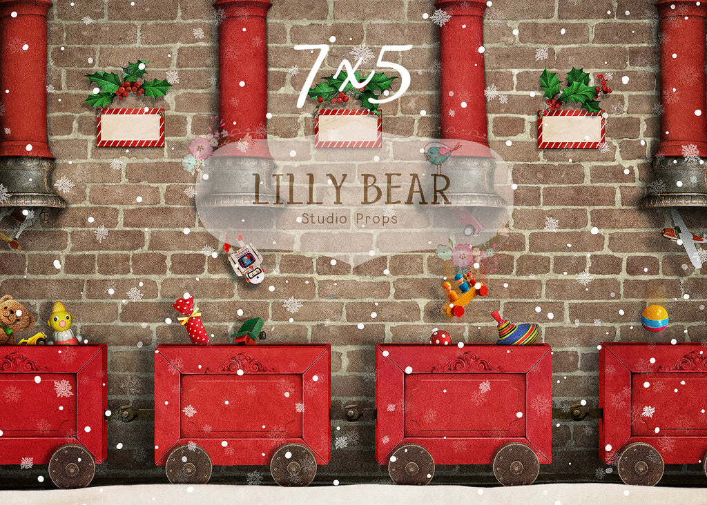 Toy Workshop by Lilly Bear Studio Props sold by Lilly Bear Studio Props, christmas - FABRICS - factory - seasonal - toy