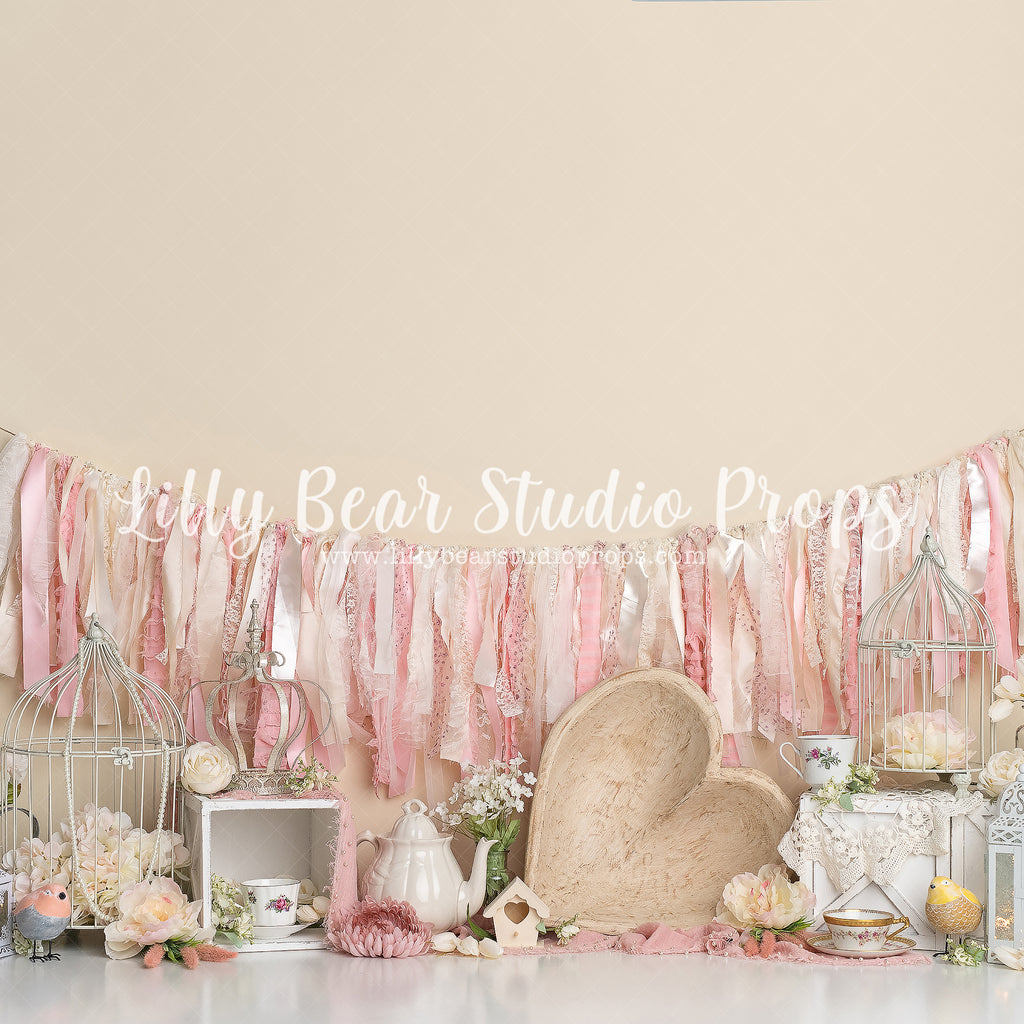 Tracy's Tea Room by Sweet Memories Photos By Carolyn sold by Lilly Bear Studio Props, bird cage - birds - birthday - ca