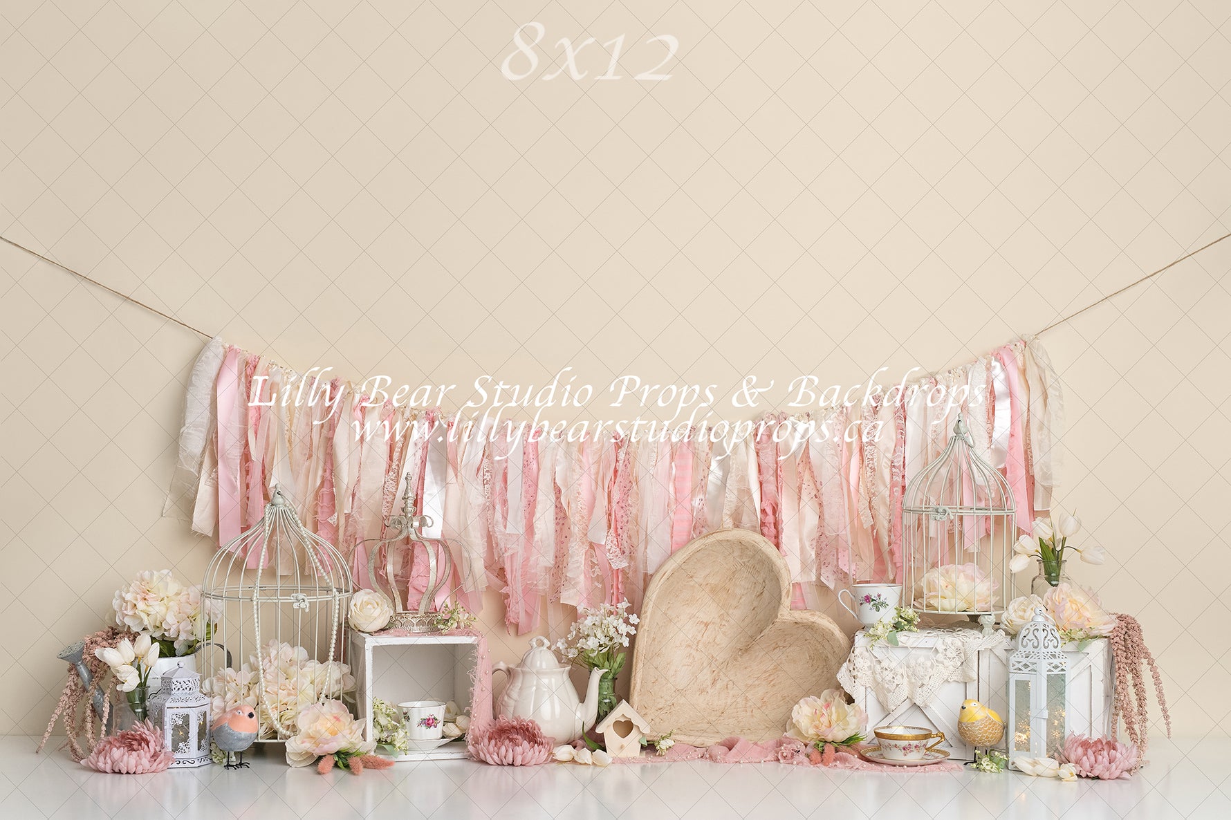 Tracy's Tea Room by Sweet Memories Photos By Carolyn sold by Lilly Bear Studio Props, bird cage - birds - birthday - ca
