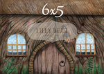 Owl's House by Lilly Bear Studio Props sold by Lilly Bear Studio Props, FABRICS - house - hut - owl - owls house - tree