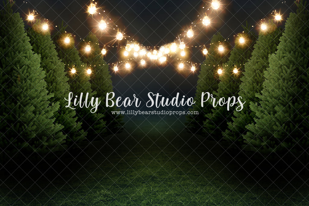 Tree Farm - Lilly Bear Studio Props, christmas, christmas snow, christmas tree, christmas trees, evergreen, evergreen trees, farm, pine tree, snow, snow flakes, tree, tree farm, trees, winter snow