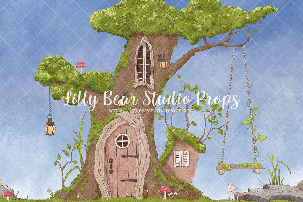 Fairy Tree House - Lilly Bear Studio Props, fairy, fairy cottage, fairy dust, fairy garden, fairy light, fairy princess, fairy tale, fairy tale clothing, fairyland, fairytale