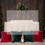 Tuffed Gnome Bed - Lilly Bear Studio Props, christmas, Cozy, Decorated, Festive, Giving, Holiday, Holy, Hopeful, Joyful, Merry, Peaceful, Peacful, Red & Green, Seasonal, Winter, Xmas, Yuletide
