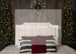 Tuffed Holiday Bed - Lilly Bear Studio Props, christmas, Cozy, Decorated, Festive, Giving, Holiday, Holy, Hopeful, Joyful, Merry, Peaceful, Peacful, Red & Green, Seasonal, Winter, Xmas, Yuletide