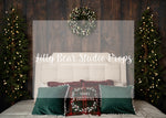 Tuffed Merry Bed - Lilly Bear Studio Props, christmas, Cozy, Decorated, Festive, Giving, Holiday, Holy, Hopeful, Joyful, Merry, Peaceful, Peacful, Red & Green, Seasonal, Winter, Xmas, Yuletide