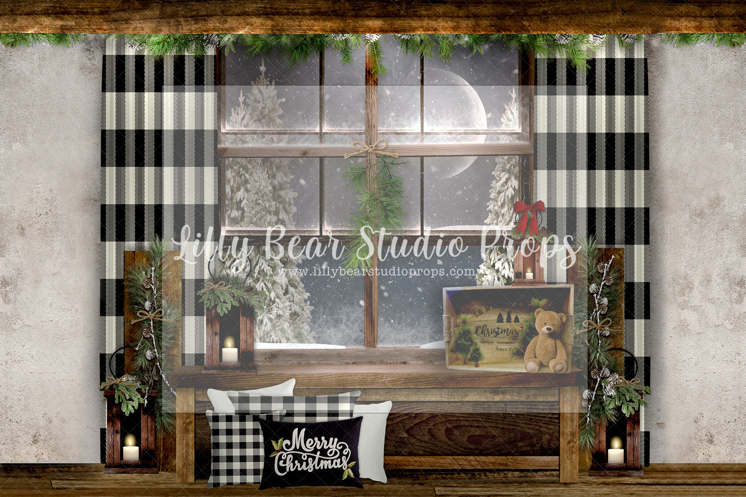 Tuscan Farmhouse Loft - Lilly Bear Studio Props, boho christmas fireplace, candles, candy cane, christmas, christmas fireplace, christmas snow, christmas train, christmas tree farm, Cozy, Decorated, Fabric, FABRICS, Festive, fireplace, Giving, Holiday, Holy, Hopeful, Joyful, lollipops, Merry, Peaceful, Peacful, Red & Green, santa, santa candy cane, Seasonal, train tracks, tree farm, white fireplace, winter, wreath, Xmas, Yuletide