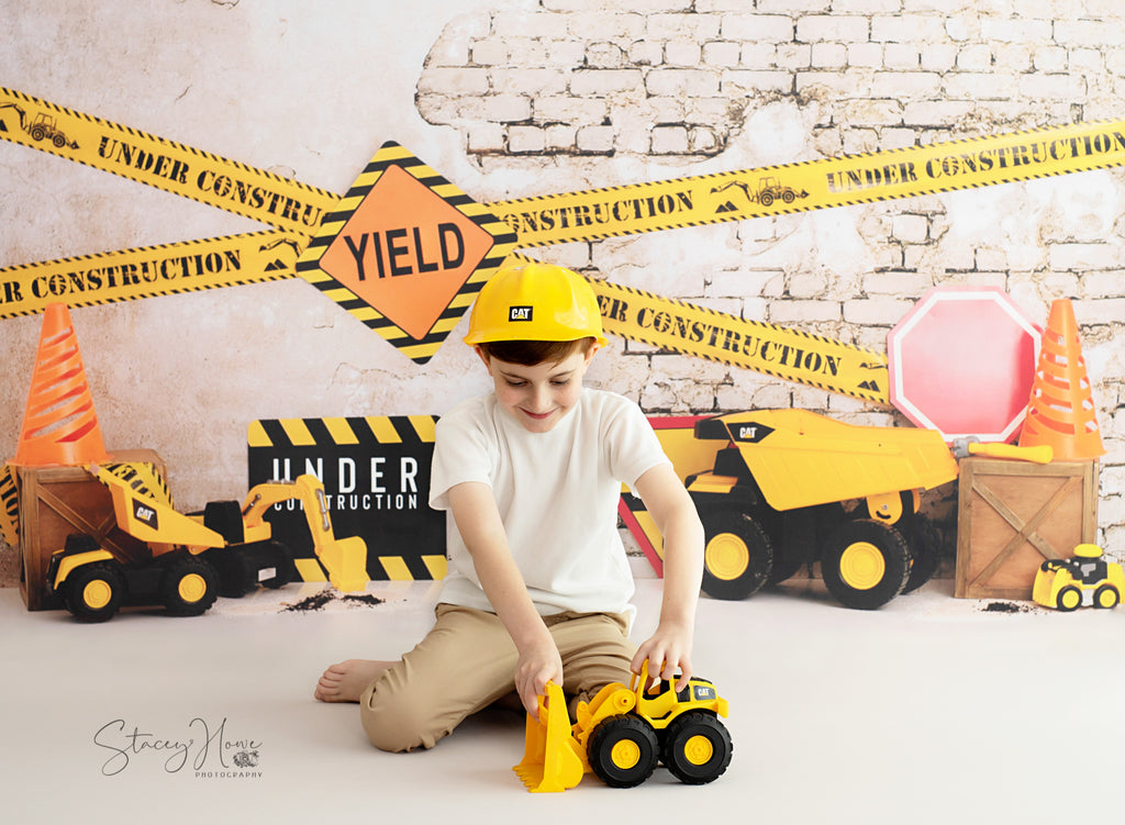 Under Construction by Karissa Knowles Photography sold by Lilly Bear Studio Props, brick - bridk - builder - building