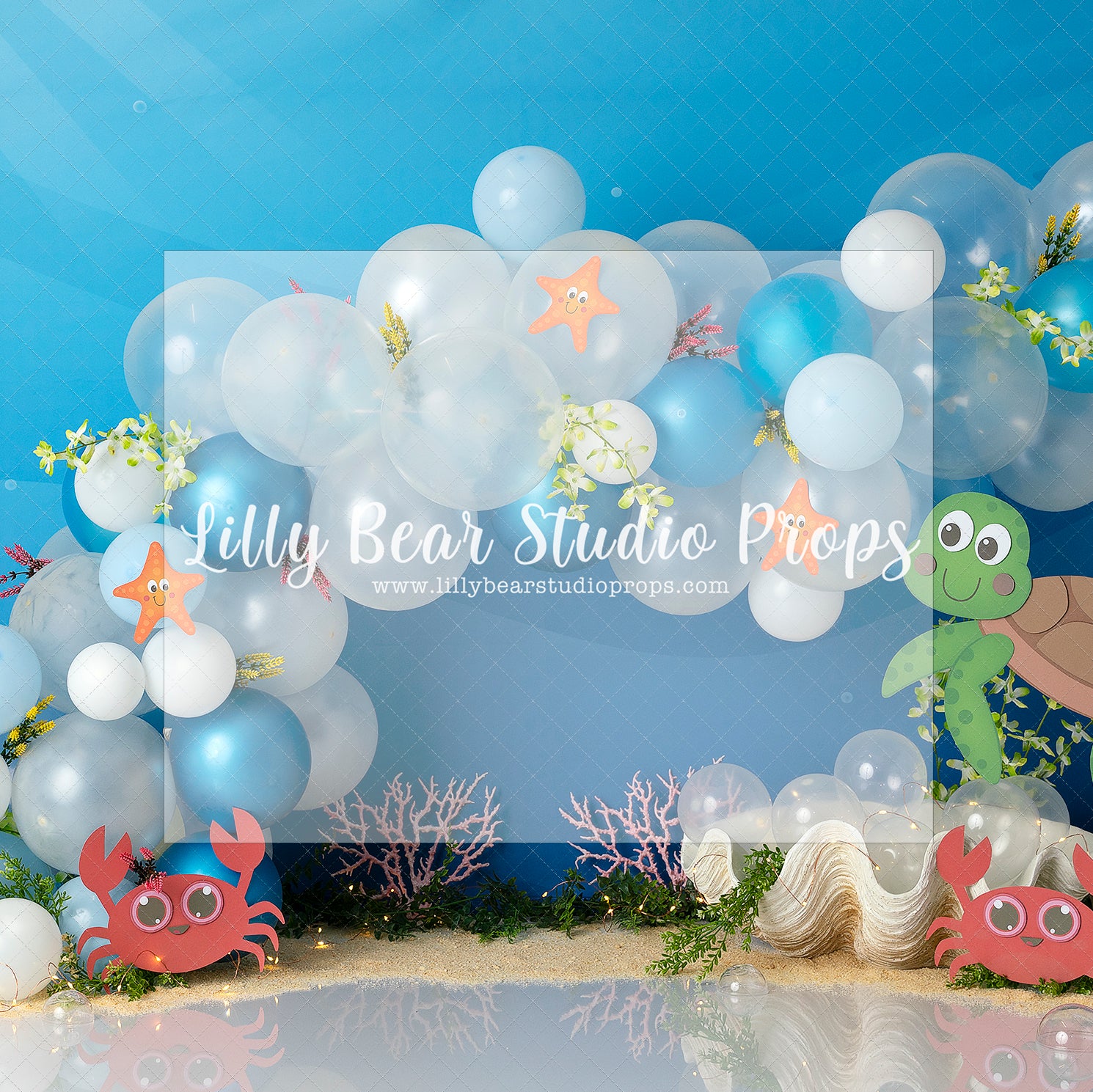 Under the Sea Crabs - Lilly Bear Studio Props, blue, coral, coral reef, coral sand, first birthday, fish, little mermaid, mermaid, ocean, ocean blue, ocean floor, ocean theme, sea, sea turtle, star fish, turtle, turtles, under the ocean