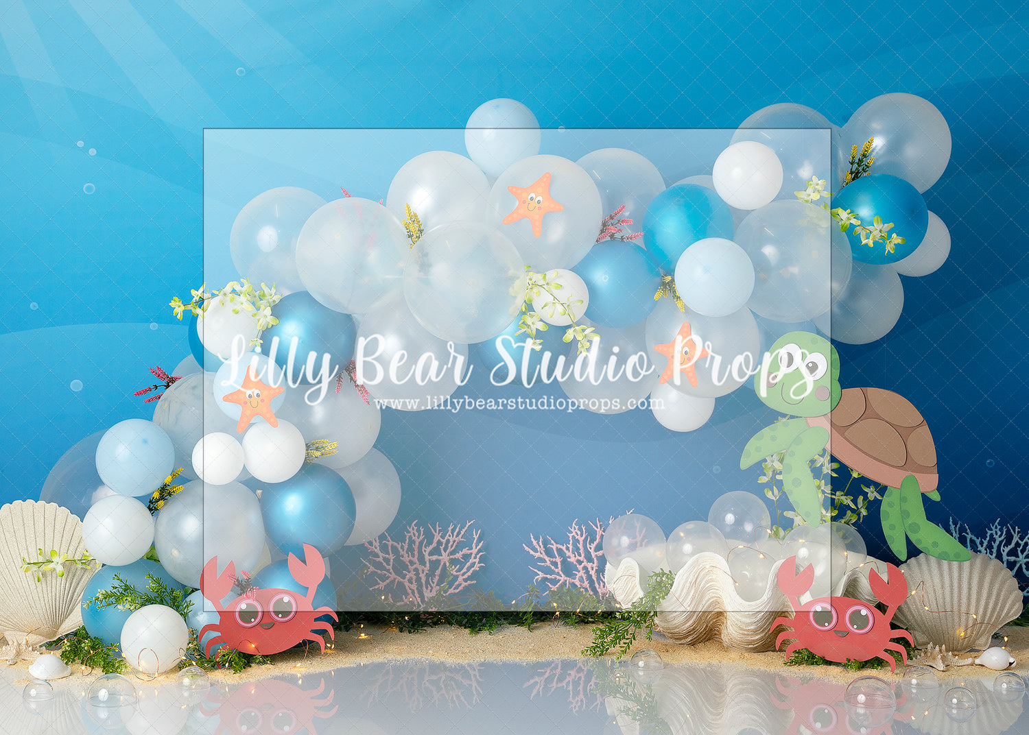 Under the Sea Crabs - Lilly Bear Studio Props, blue, coral, coral reef, coral sand, first birthday, fish, little mermaid, mermaid, ocean, ocean blue, ocean floor, ocean theme, sea, sea turtle, star fish, turtle, turtles, under the ocean