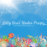 Under The Tropical Sea - Lilly Bear Studio Props, creatures, fish, octopus, sea, sea shell, sea turtle, sea weed, sea world, seashell, under the ocean, under the sea, under water, undersea, underwater, underwater bubbles, water