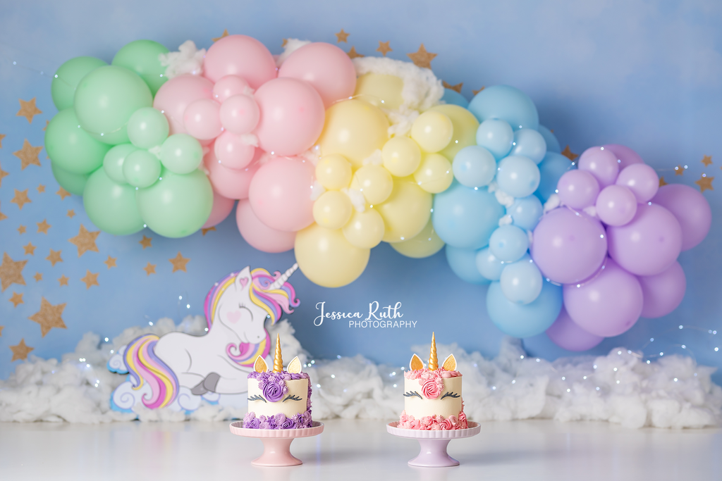 Unicorn Pastel Dreams - Lilly Bear Studio Props, balloon, balloon chic, balloon garland, balloons, cake smash, clouds, FABRICS, galaxy, galaxy space, girl, glitter unicorn, magic, magic unicorn, metallic balloon, mint, pastel, pink, pink unicorn, pretty cake smash, space, star, stars, unicorn, unicorn land, unicorn party