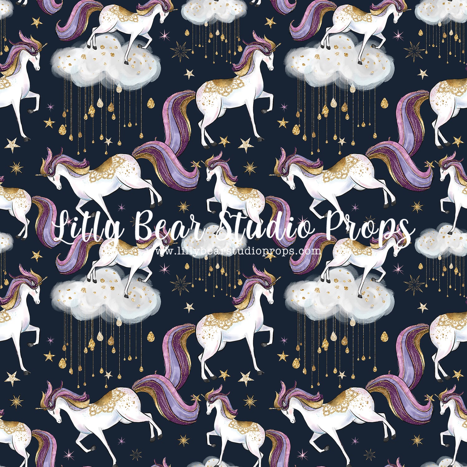 Unicorns In The Clouds by Lilly Bear Studio Props sold by Lilly Bear Studio Props, animal - circus - circus horse - clo