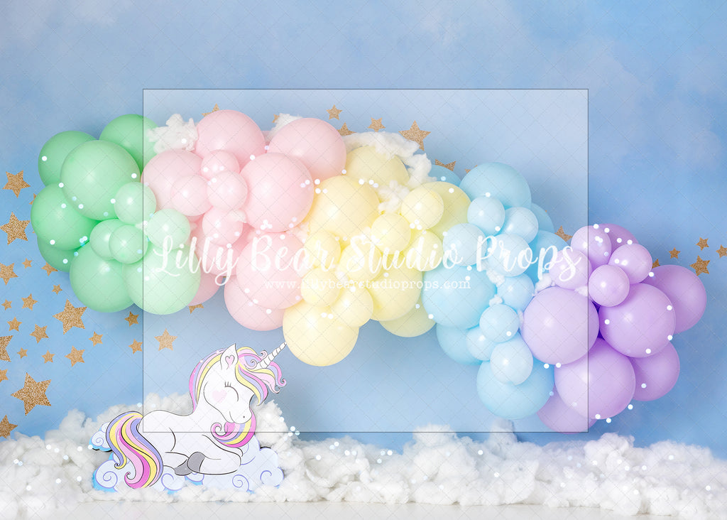 Unicorn Pastel Dreams - Lilly Bear Studio Props, balloon, balloon chic, balloon garland, balloons, cake smash, clouds, FABRICS, galaxy, galaxy space, girl, glitter unicorn, magic, magic unicorn, metallic balloon, mint, pastel, pink, pink unicorn, pretty cake smash, space, star, stars, unicorn, unicorn land, unicorn party