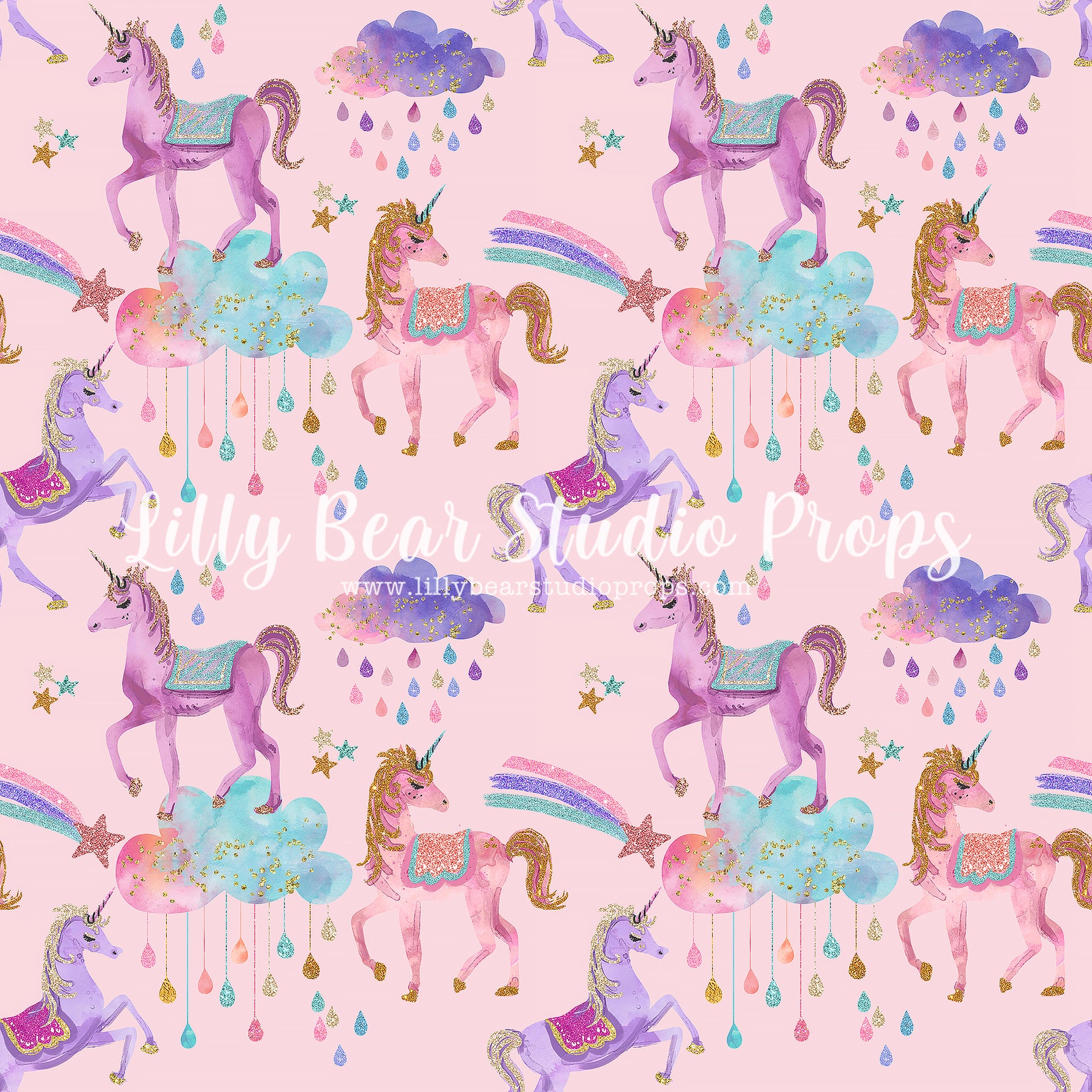 Unicorn Rain by Lilly Bear Studio Props sold by Lilly Bear Studio Props, animal - circus - circus horse - girls - glitt
