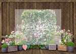 Flower Barnwood Wall - Lilly Bear Studio Props, cupid, Fabric, FABRICS, floral, flower garden, flower shop, flower wall, heart balloons, love shop, outdoor clouds, outdoor valentines, red and pink, red roses, valentine, valentine backdrop, valentine booth, valentine day shop, valentine flowers, valentine's card, valentine's day shop, valentines, valentines booth, valentines day, valentines kisses, Wrinkle Free Fabric