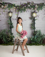 Lavender Archway by Daniella Photography sold by Lilly Bear Studio Props, boys - brick - Brick Wall - cake smash - dist
