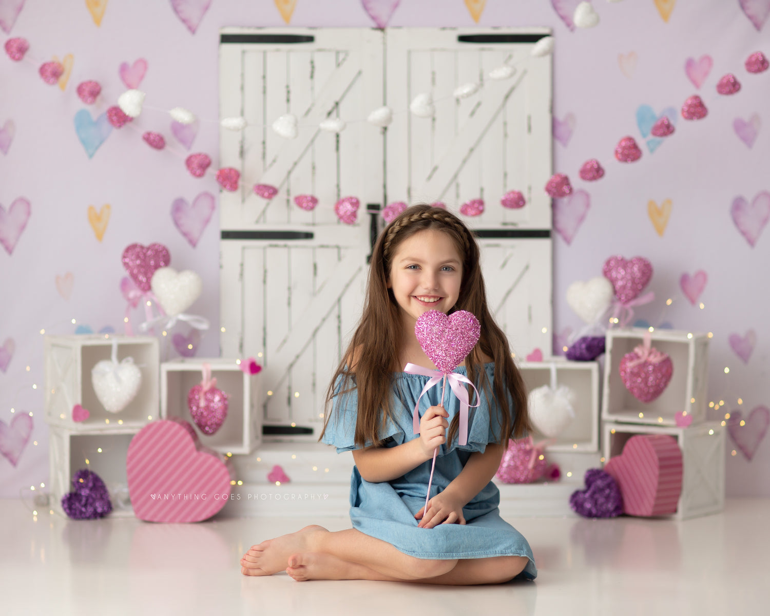 All My Heart by Lilly Bear Studio Props sold by Lilly Bear Studio Props, all my heart - blue hearts - colourful hearts