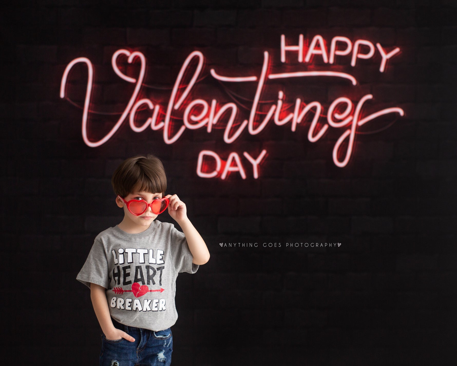 Neon VDay by Lilly Bear Studio Props sold by Lilly Bear Studio Props, FABRICS
