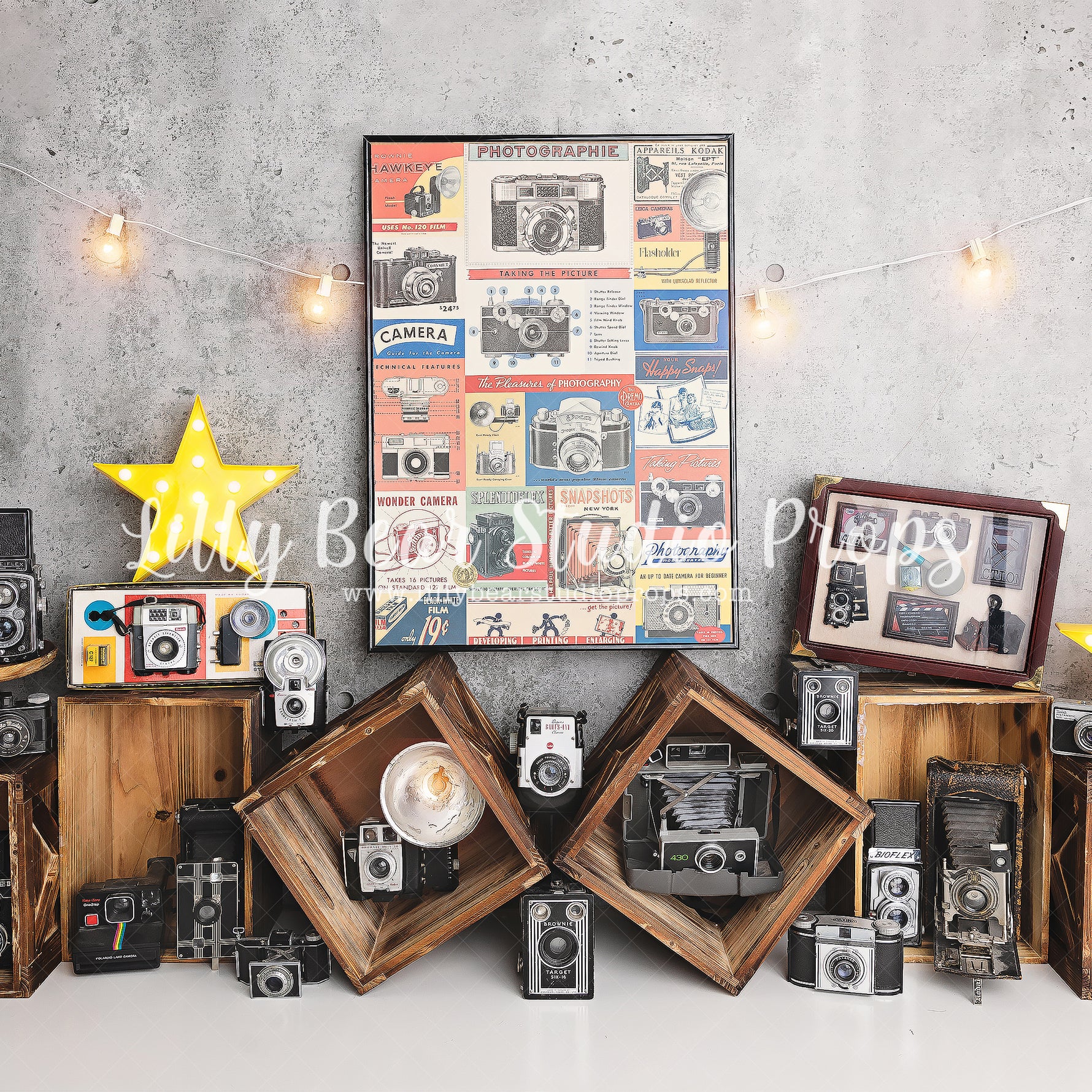 Vintage Camera by Meagan Paige Photography sold by Lilly Bear Studio Props, boys - Cameras - FABRICS - old camera - pho