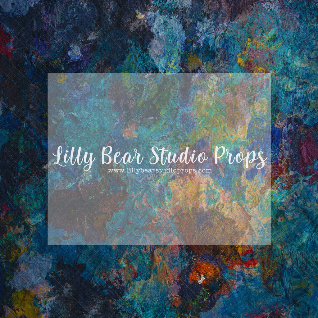 Vintage Palette - Lilly Bear Studio Props, fine art, floral, girls, hand painted, paint, paint palette, vintage paint palette