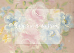 Vintage Pastel - Lilly Bear Studio Props, fine art, floral, girls, hand painted