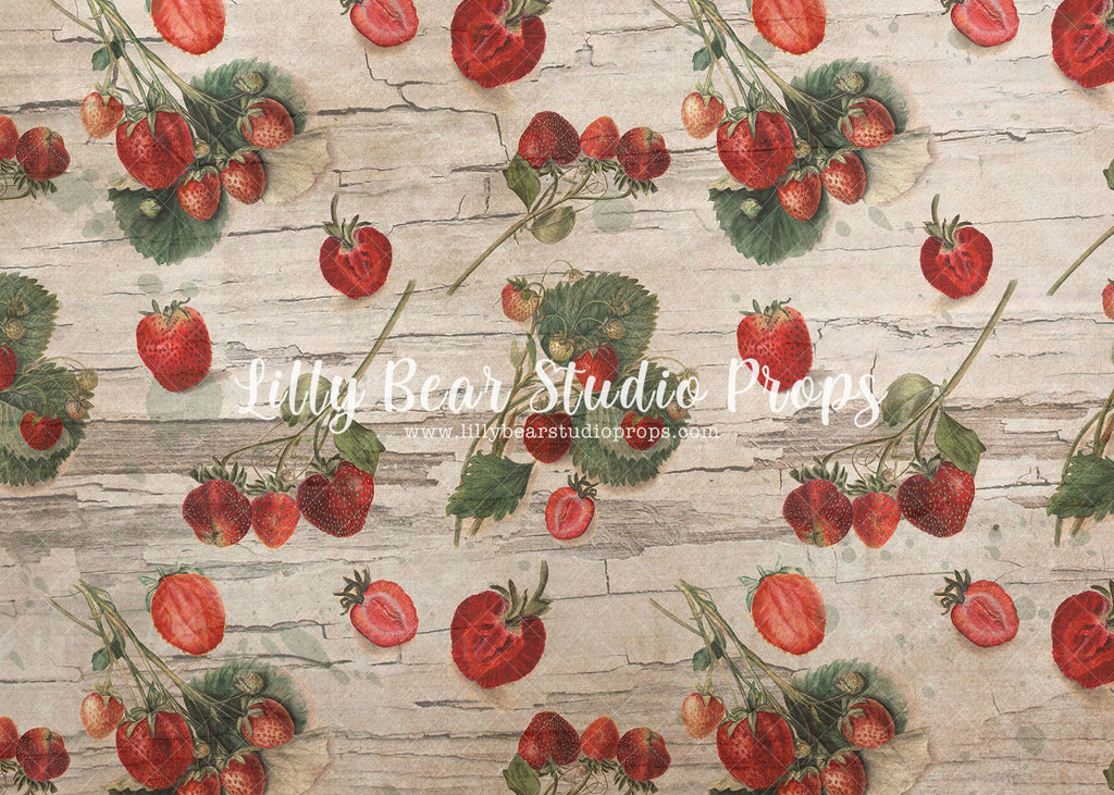 Vintage Strawberries - Lilly Bear Studio Props, berries, berry sweet, bloom, boho, fabric, first birthday, floral, flowers, garland, girls, greenery, ladder, lantern, lavendar, pink, poly, spring, spring boho, strawberry, strawberry farm, strawberry field, strawberry fields, strawberry picking, strawberry seeds, strawberry shortcake, sweet berries, sweet one, teepee, tent, vinyl, watering can