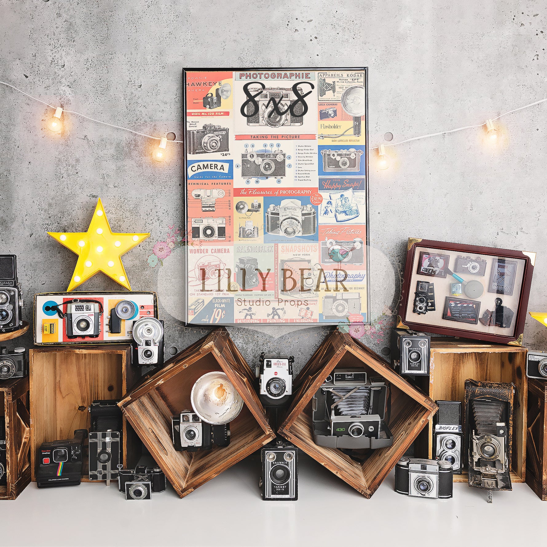 Vintage Camera by Meagan Paige Photography sold by Lilly Bear Studio Props, boys - Cameras - FABRICS - old camera - pho