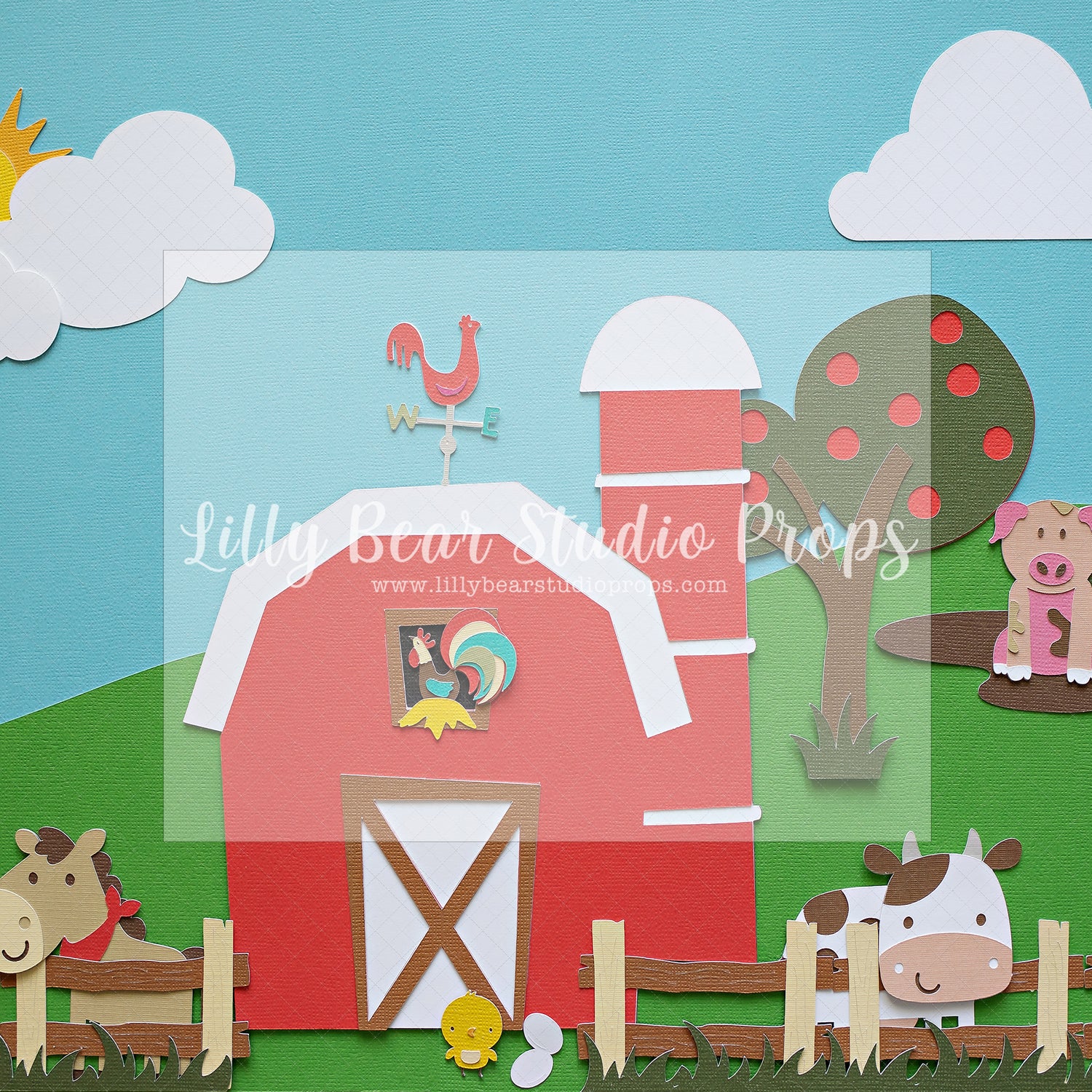 Visit The Barn by Angelica Knowland - Lilly Bear Studio Props, animal farm, barn, cow, cow barn, cows, FABRICS, fall farm, farm, farm animals, farm field, farm fresh, farm girl, farmer, farmer girl, farmers market, farmhouse, farmhouse chic, pig, piggy, piglet, pumpkin farm, red barn, red barn wood, roaster
