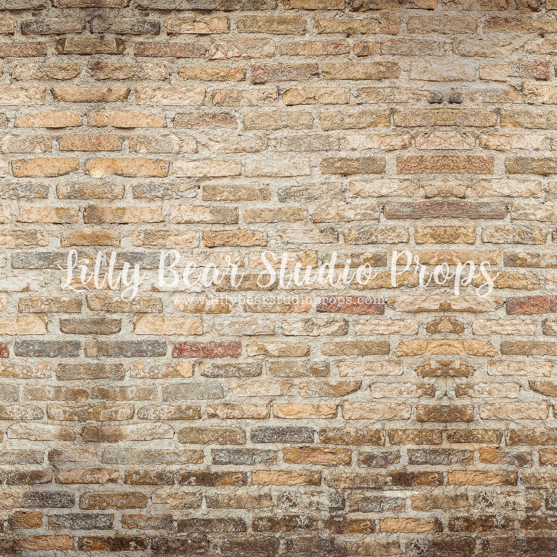 Warm Brick Wall by Lilly Bear Studio Props sold by Lilly Bear Studio Props, brick - wall - warm - warm brick