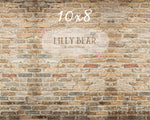 Warm Brick Wall by Lilly Bear Studio Props sold by Lilly Bear Studio Props, brick - wall - warm - warm brick